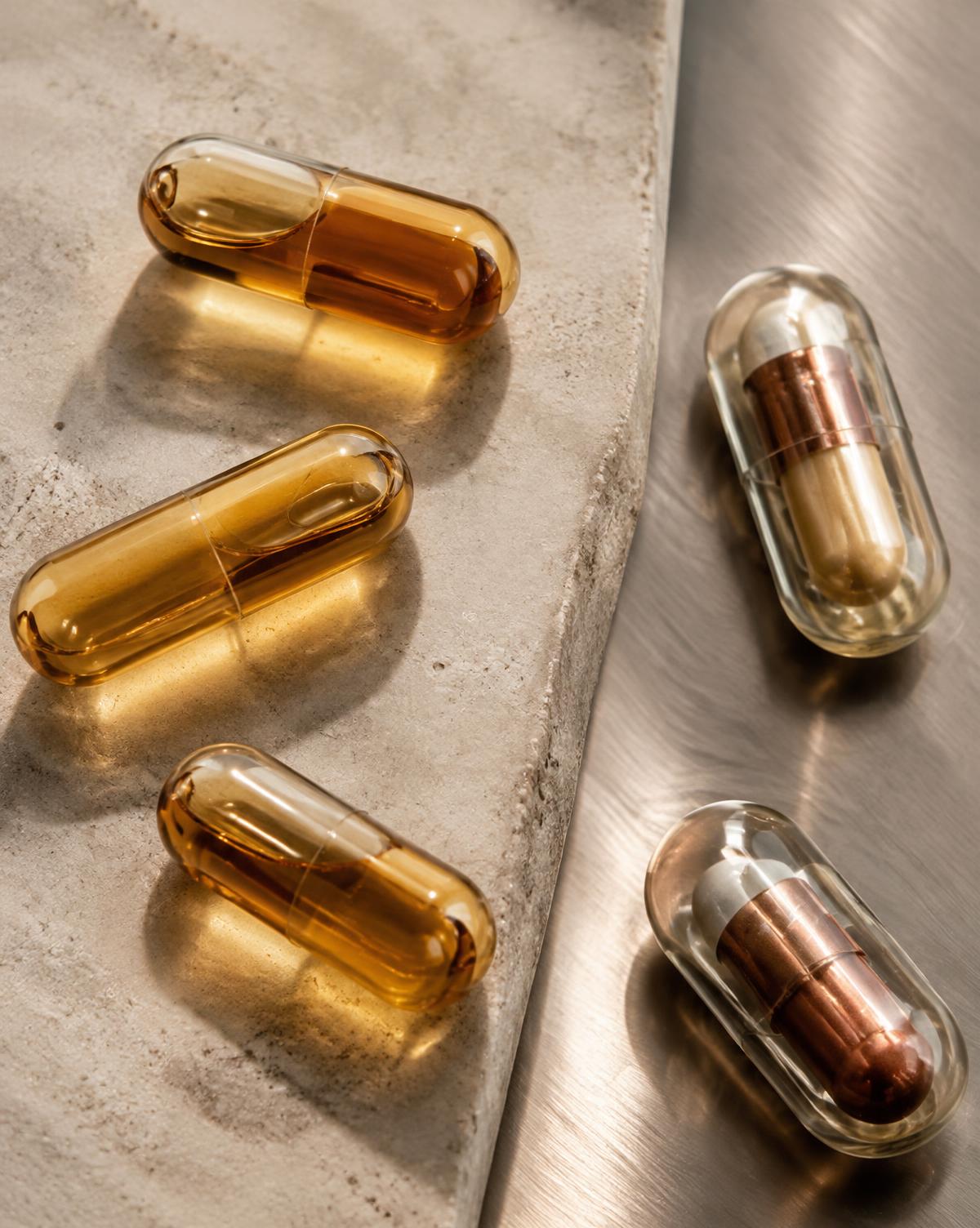 Liquid-filled capsules and capsule-in-capsule dual caps